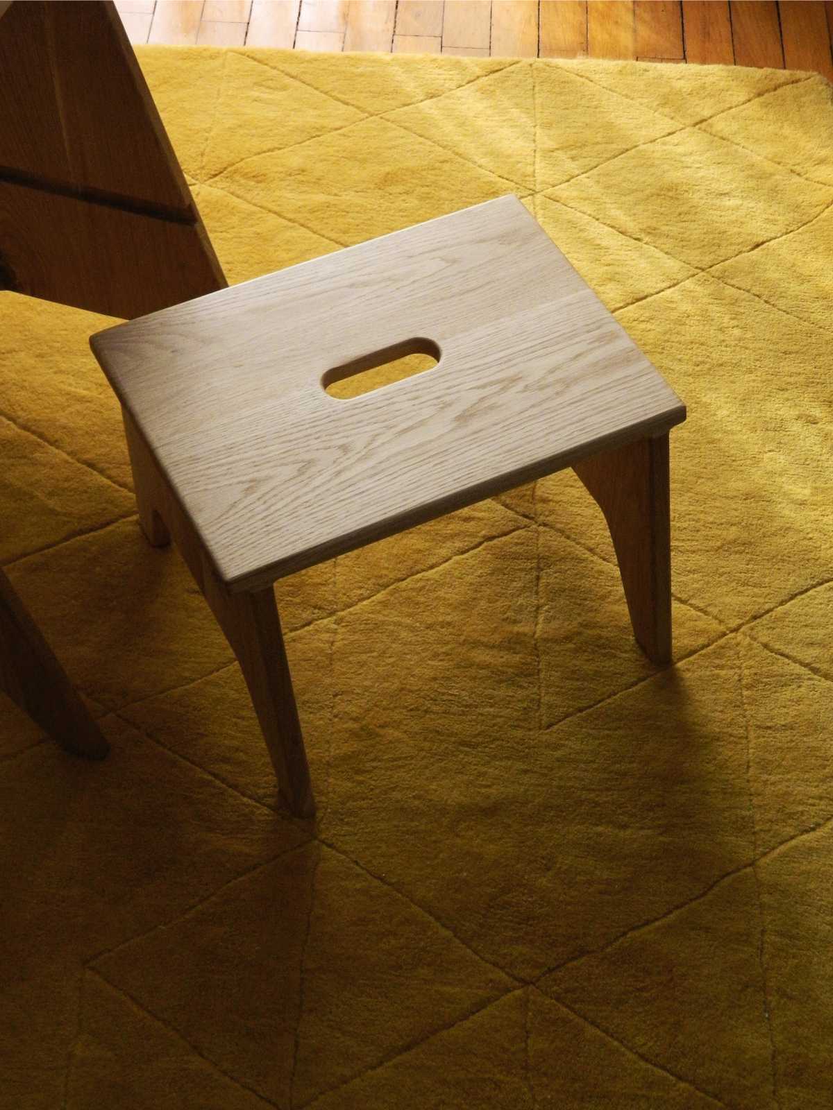 Taburet scăriță din două piese detașabile